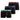 Lot de 3 Boxers homme Coton Uni  Noir/Vert/Bleu/Raisin Mix and Colors - Dim