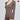 T-shirt manches longues col en V Femme INNOVATION Marron et Uni
