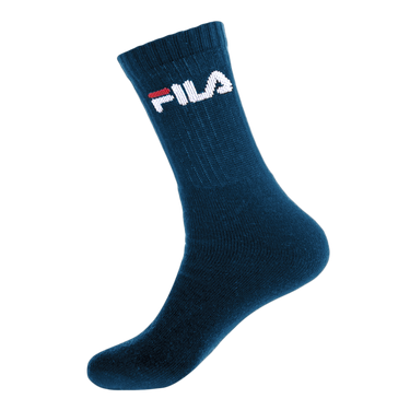 Lot de 6 Paires de Chaussettes homme Tennis Sportif Bleu/Blanc Uni - Fila