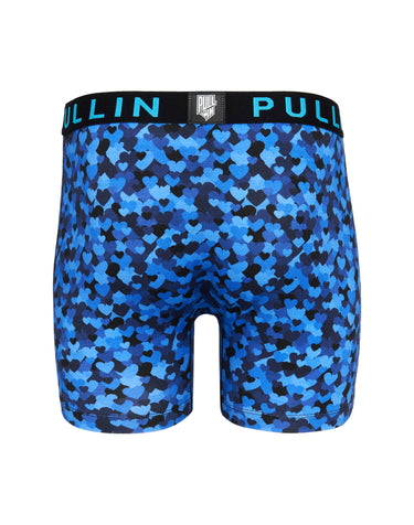 Boxer homme Polyester Bleu/Bleu foncé/Noir Imprimé - Pull In