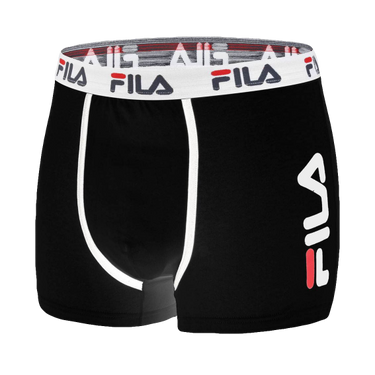Lot de 4 Boxers homme Coton Noir/Navy/Gris/Blanc Uni - Fila