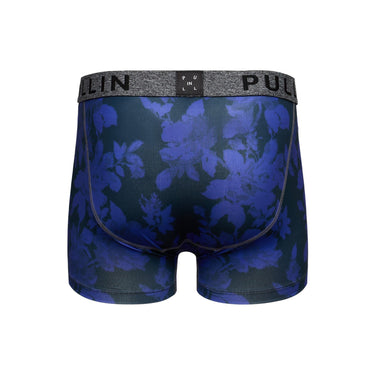 Boxer homme Polyester Violet/Noir/Gris Imprimé - Pull In