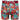 Boxer long Homme SMILE Rouge et Bleu
