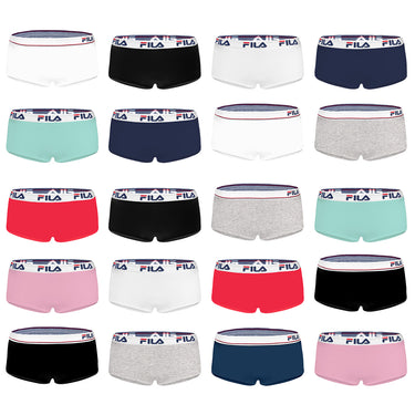 Pack Surprise de 4 Shorties femme Coton Confort, Respirant Uni - Fila