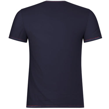 T-shirt manches courtes col en V Homme FAIT EN FRANCE Bleu et Marine