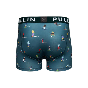 Boxer homme Polyester Vert/Blanc/Bleu/Violet/Rouge/Jaune/Orange Imprimé - Pull In