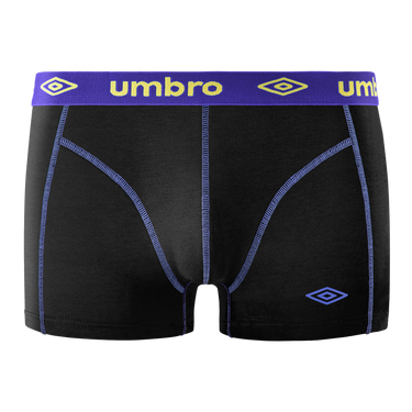 Lot de 4 Boxers homme Coton Noir Uni - Umbro