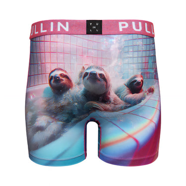Boxer homme Polyester Rose/Noir/Bleu/Blanc/Gris Imprimé - Pull In