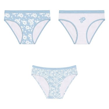 Lot de 3 Slips femme Coton Bleu Imprimé - Pierrecardin