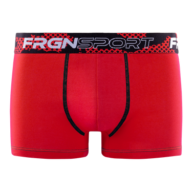 Lot de 4 Boxers garcon Coton Noir/Bleu/Rouge/Blanc Uni - Freegun
