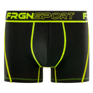 Lot de 4 Boxers garcon Polyester Noir/Jaune/Rouge/Rose/Vert Uni - Freegun