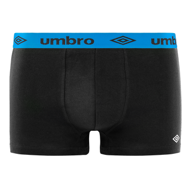 Lot de 4 Boxers homme Coton Noir Uni - Umbro