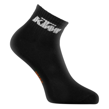 Lot de 6 Paires de Chaussettes homme Courtes Sportif Noir/Orange/Blanc Uni - Ktm