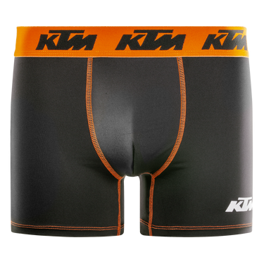 Lot de 4 Boxers homme Polyester Noir/Orange/Blanc Uni - Ktm
