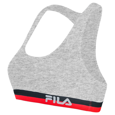 Lot de 3 Brassières Coton femme Confort, Respirant, Stretch Bleu/Gris/Blanc - Fila
