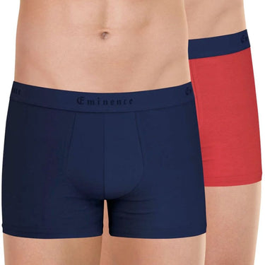 LOT DE 2 Boxer Sous-vêtements Homme MADE IN FRANCE Rouge et Marine