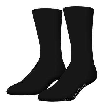 Lot de 10 Paires de Chaussettes homme Ville Casual, Mode Noir/Gris foncé Uni - Serge Blanco
