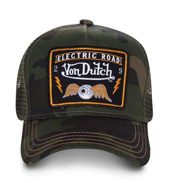 Casquette Homme SQUARE Vert et Camouflage
