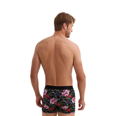 Boxer homme Coton Noir/rose/Rouge/Vert Imprimé - Aubade Men