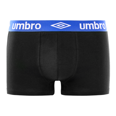 Lot de 4 Boxers homme Coton Bleu/Rouge/Noir Uni - Umbro