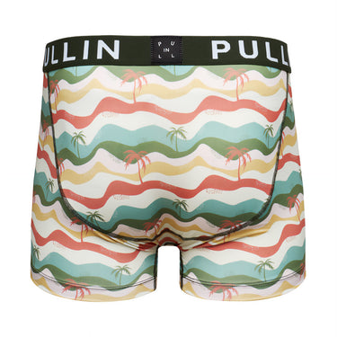 Boxer homme Polyester Blanc/Rose/Jaune/Vert/Bleu Imprimé - Pull In