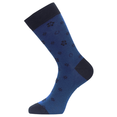 Lot de 9 Paires de Chaussettes homme Ville Mode Noir/Bleu/Gris Imprimé - Serge Blanco