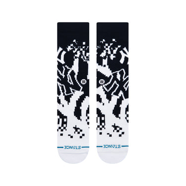 Paire de Chaussettes homme Ville Casual, Sportif Bleu foncé/Blanc Imprimé - Stance