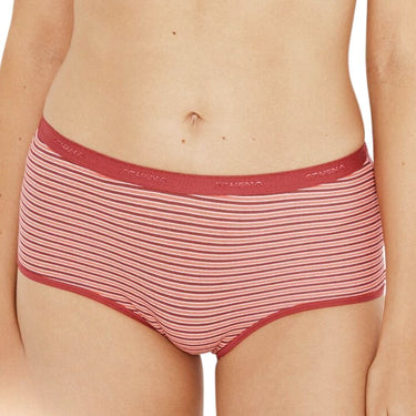 LOT DE 3 Boxer Sous-vêtements Femme ECOPACK MODE Rouge et Cerise