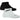 LOT DE 2 Socquettes Chaussettes Femme PLAIN Noir et Blanc