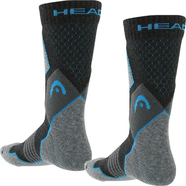 LOT DE 2 Chaussettes Chaussettes Mixte HIKING CREW Gris et Bleu