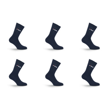Lot de 6 Paires de Chaussettes homme Ville Bleu Marine Uni - Fila