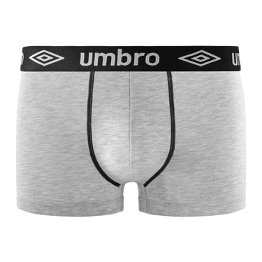 Lot de 5 Boxers homme Coton Noir/Bleu/Gris Uni - Umbro