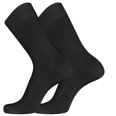 Paire de Chaussettes homme Ville Mode Noir Uni - Pierre Cardin
