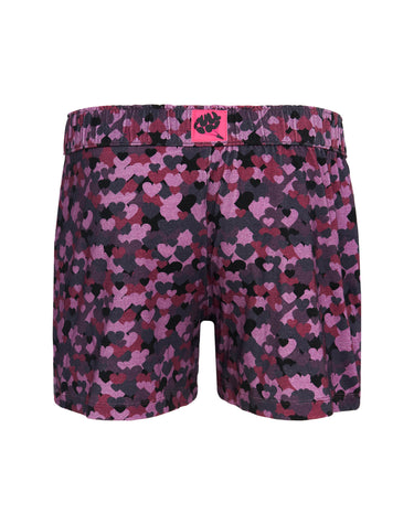 Boxer homme Lyocell Violet/Noir Imprimé - Pull In