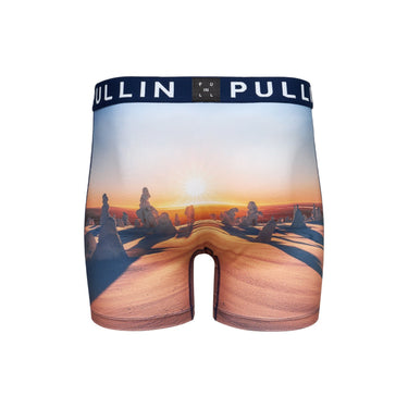 Boxer homme Polyester Bleu marine/Blanc/Orange/Jaune/Marron/Beige/Bleu Imprimé - Pull In