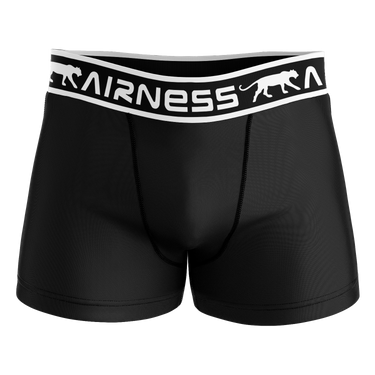 Lot de 3 Boxers homme Coton Noir/Gris foncé/Kaki Uni - Airness