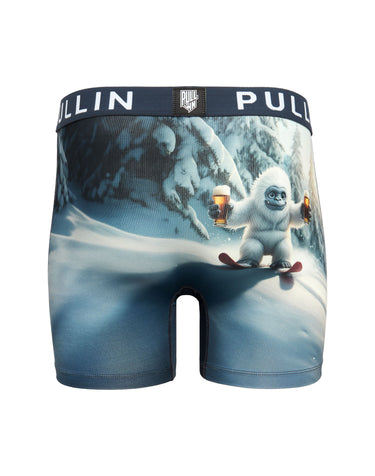 Boxer homme Polyester Blanc/Blanc Imprimé - Pull In