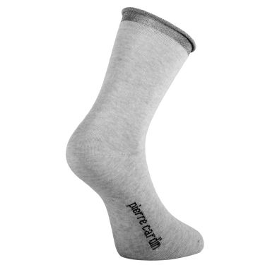 Lot de 6 Paires de Chaussettes femme Ville ModeGris/Kaki/Beige/Rose clair/Rose/Bleu Uni - Pierrecardin