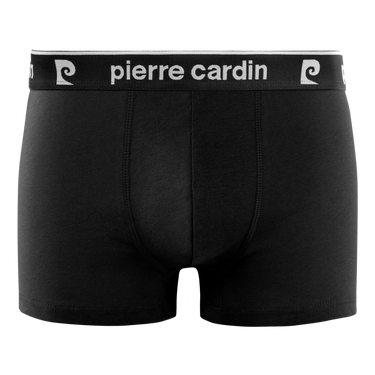 Lot de 4 Boxers homme Coton Gris/Bleu/Noir/Blanc Uni - Pierre Cardin