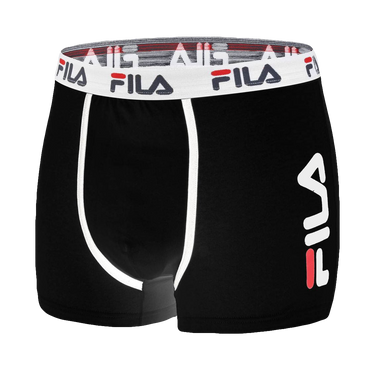 Lot de 4 Boxers homme Coton Noir Uni - Fila