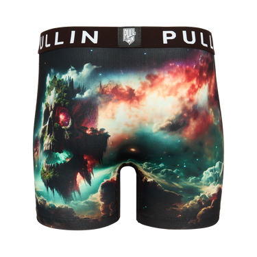 Boxer homme Polyester Vert/Noir/Rouge Imprimé - Pull In