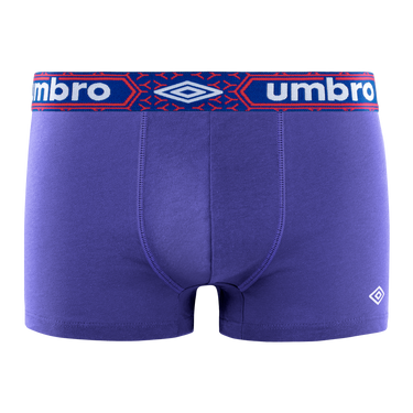 Lot de 4 Boxers homme Coton Noir/Gris/Bleu Uni - Umbro