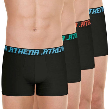 LOT DE 4 Boxer Sous-vêtements Homme MYPETITPRIX4 Noir et Multicolore