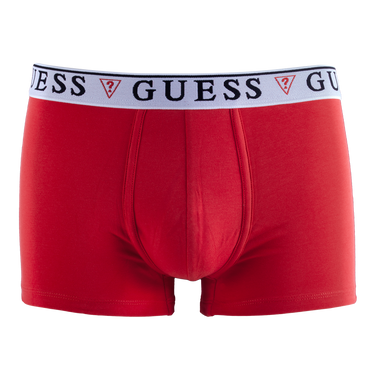 Lot de 3 Boxers homme Coton Bleu/Noir/Rouge Uni - Guess