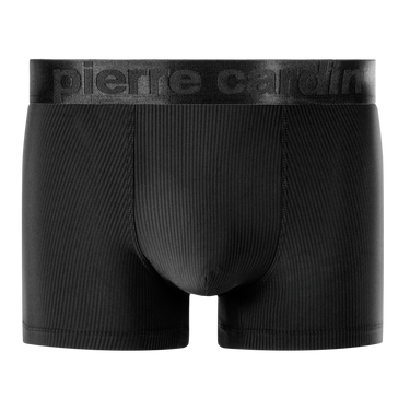 Lot de 4 Boxers homme Polyamide Noir/Gris Uni - Pierre Cardin