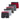 Lot de 5 Boxers homme Coton Noir/Rouge/Gris Uni - Airness
