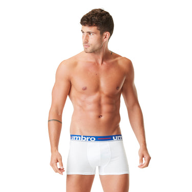 Lot de 5 Boxers homme Coton Bleu/Rouge/Noir Uni - Umbro