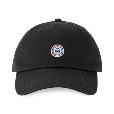 Casquette Uni Serge Blanco Noire Dad cap Strapback / Boucle