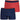 LOT DE 2 Boxer Sous-vêtements Homme MADE IN FRANCE Rouge et Marine