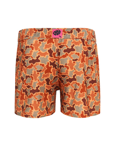 Boxer homme Lyocell Orange Imprimé - Pull In